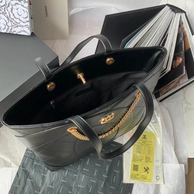 Chanel Inspired Handbags, AA+ Quality 100% Genuine Leather Classic Flap Medium Quilted Lambskin Black Gold, 18X 1 1X 5cm BL 4 Colour for chanel hand bag