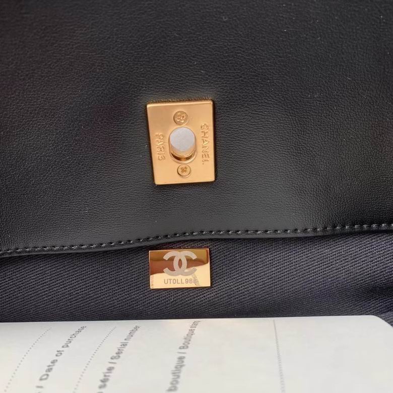Chanel Inspired Handbags, AA+ Quality 100% Genuine Leather Classic Flap Medium Quilted Lambskin Black Gold, 18X 1 1X 5cm BL 4 Colour for chanel hand bag