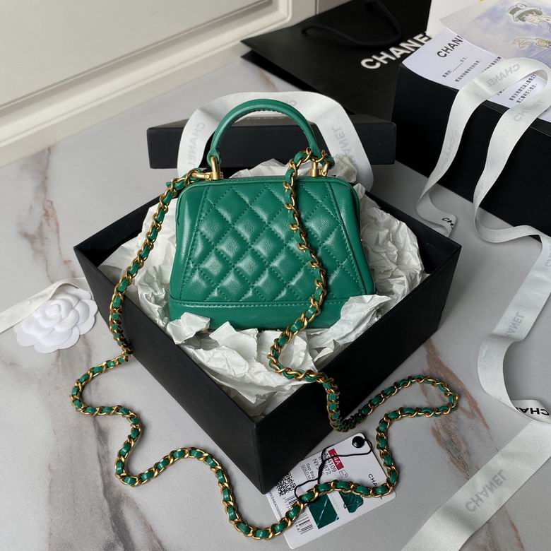 Chanel Inspired Handbags, AA+ Quality 100% Genuine Leather Classic Flap Medium Quilted Lambskin Black Gold, 9X 13X 4.5cm BL 4 Colour for chanel hand bag