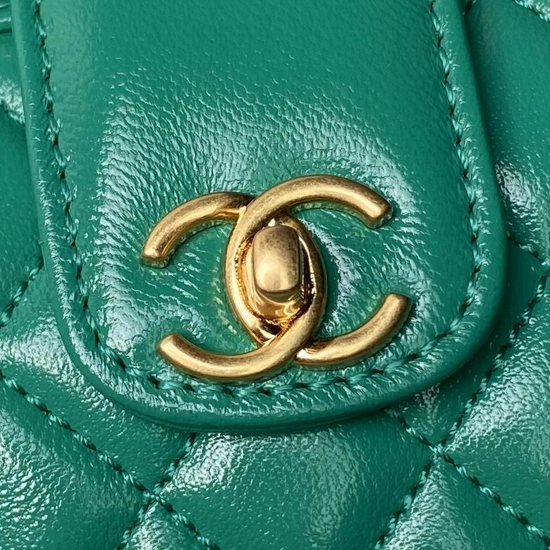 Chanel Inspired Handbags, AA+ Quality 100% Genuine Leather Classic Flap Medium Quilted Lambskin Black Gold, 9X 13X 4.5cm BL 4 Colour for chanel hand bag