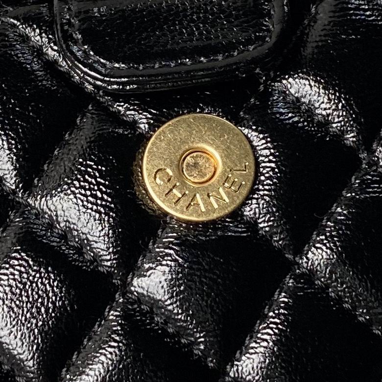 Chanel Inspired Handbags, AA+ Quality 100% Genuine Leather Classic Flap Medium Quilted Lambskin Black Gold, 18X 1 1X 5cm BL 4 Colour for chanel hand bag