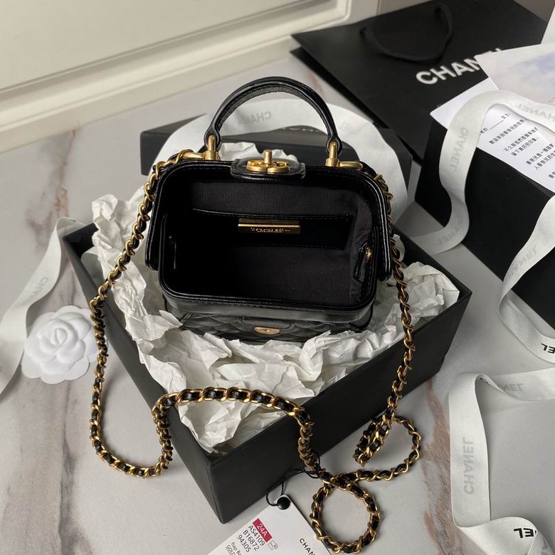 Chanel Inspired Handbags, AA+ Quality 100% Genuine Leather Classic Flap Medium Quilted Lambskin Black Gold, 18X 1 1X 5cm BL 4 Colour for chanel hand bag