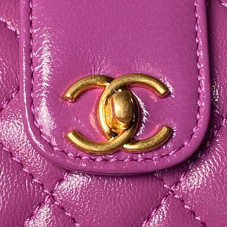 Chanel Inspired Handbags, AA+ Quality 100% Genuine Leather Classic Flap Medium Quilted Lambskin Black Gold, 9X 13X 4.5cm BL 4 Colour for chanel hand bag