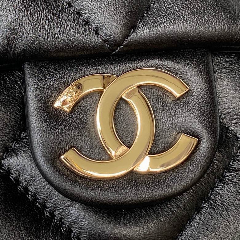 Chanel Inspired Handbags, AA+ Quality 100% Genuine Leather Classic Flap Medium Quilted Lambskin Black Gold, 33X 31X 10cm BL 4 Colour for chanel hand bag