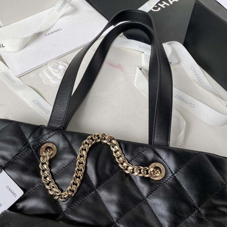 Chanel Inspired Handbags, AA+ Quality 100% Genuine Leather Classic Flap Medium Quilted Lambskin Black Gold, 33X 31X 10cm BL 4 Colour for chanel hand bag