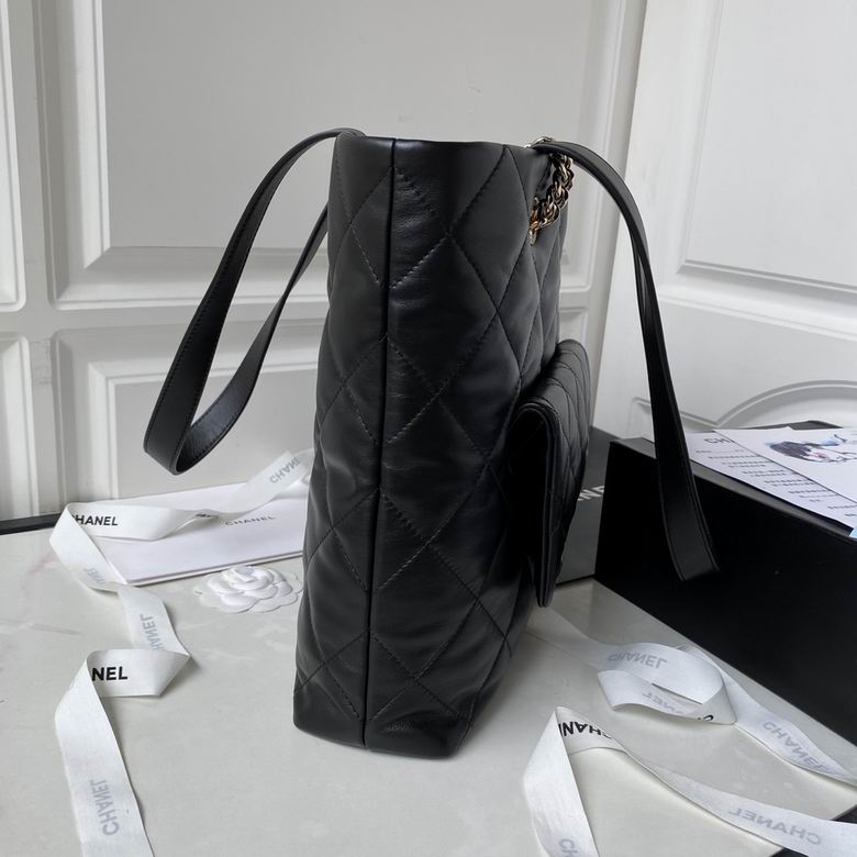 Chanel Inspired Handbags, AA+ Quality 100% Genuine Leather Classic Flap Medium Quilted Lambskin Black Gold, 33X 31X 10cm BL 4 Colour for chanel hand bag