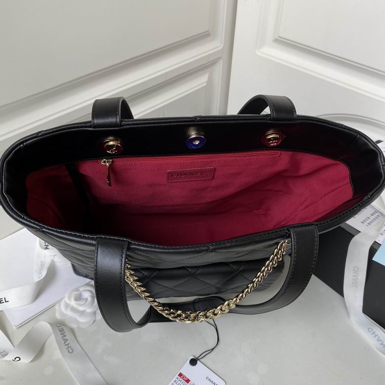 Chanel Inspired Handbags, AA+ Quality 100% Genuine Leather Classic Flap Medium Quilted Lambskin Black Gold, 33X 31X 10cm BL 4 Colour for chanel hand bag