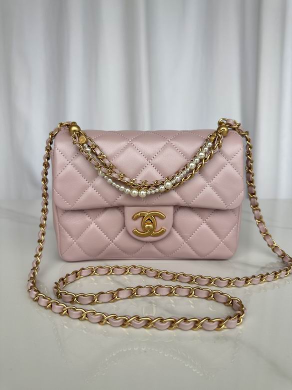Chanel Handbags, AA+ Quality 100% Genuine Leather Classic Flap Medium Quilted Lambskin Black Gold, 18X 1 1X 5cm BL 4 Colour for chanel hand bag