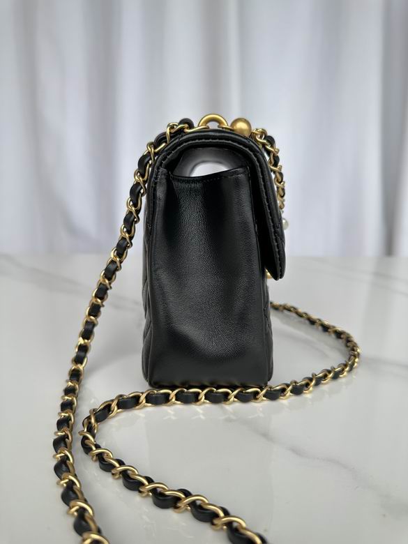 Chanel Handbags, AA+ Quality 100% Genuine Leather Classic Flap Medium Quilted Lambskin Black Gold, 18X 1 1X 5cm BL 4 Colour for chanel hand bag