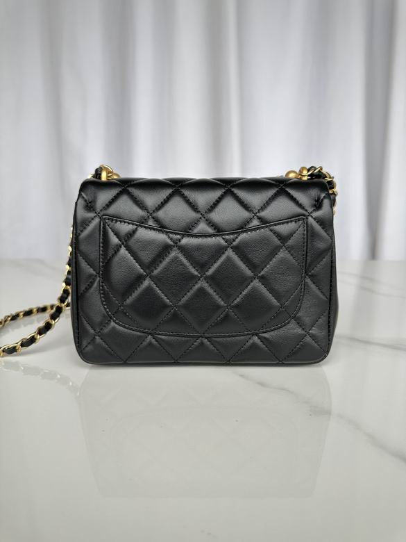 Chanel Handbags, AA+ Quality 100% Genuine Leather Classic Flap Medium Quilted Lambskin Black Gold, 18X 1 1X 5cm BL 4 Colour for chanel hand bag