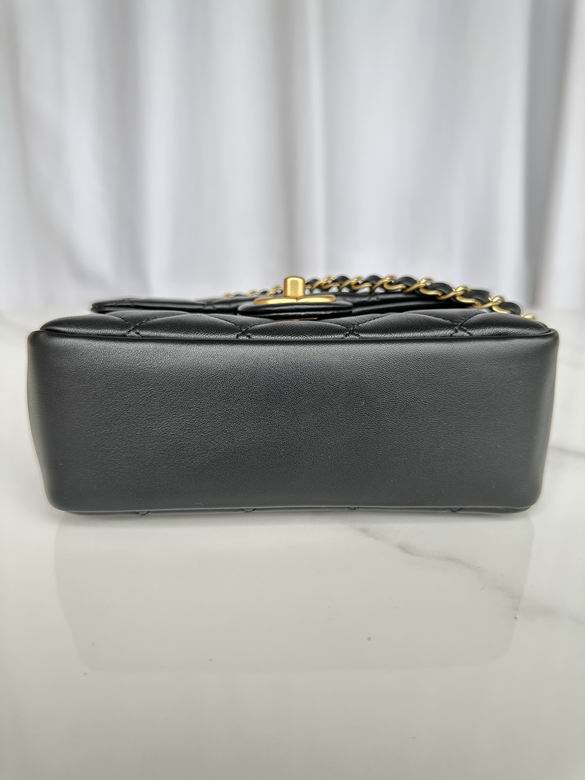 Chanel Handbags, AA+ Quality 100% Genuine Leather Classic Flap Medium Quilted Lambskin Black Gold, 18X 1 1X 5cm BL 4 Colour for chanel hand bag