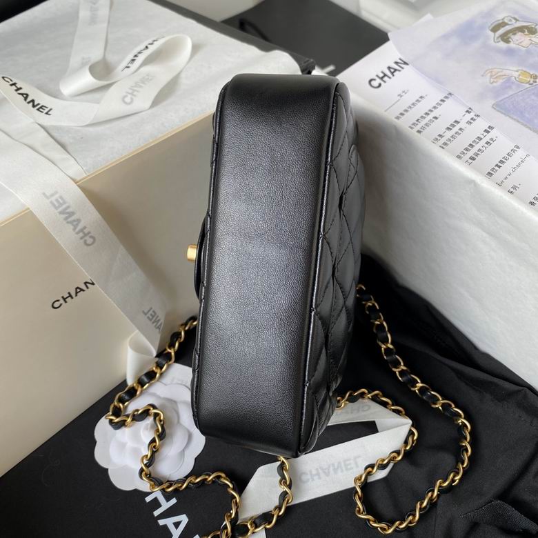 Chanel Handbags, AA+ Quality 100% Genuine Leather Classic Flap Medium Quilted Lambskin Black Gold, 18X 1 1X 5cm BL 4 Colour for chanel hand bag