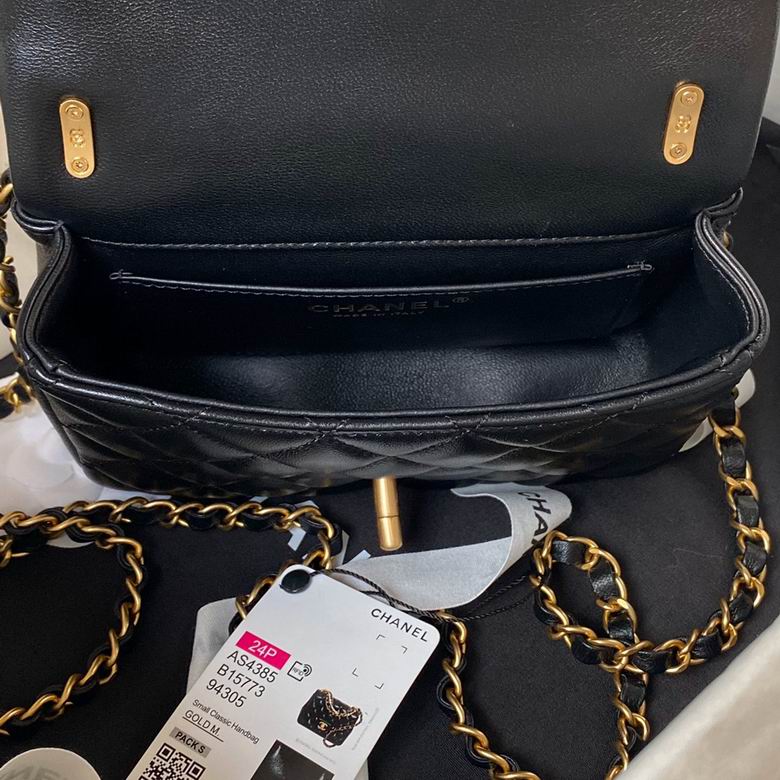 Chanel Handbags, AA+ Quality 100% Genuine Leather Classic Flap Medium Quilted Lambskin Black Gold, 18X 1 1X 5cm BL 4 Colour for chanel hand bag
