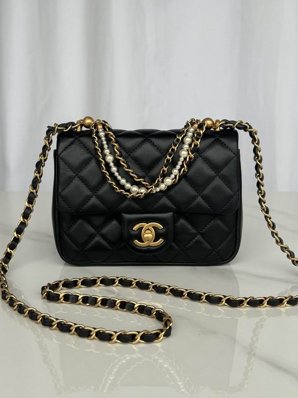 Chanel Handbags, AA+ Quality 100% Genuine Leather Classic Flap Medium Quilted Lambskin Black Gold, 18X 1 1X 5cm BL 4 Colour for chanel hand bag