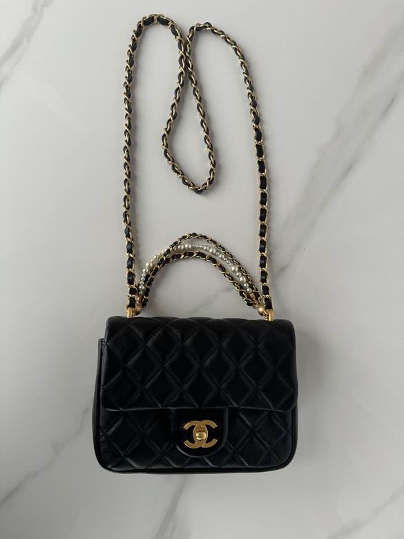 Chanel Handbags, AA+ Quality 100% Genuine Leather Classic Flap Medium Quilted Lambskin Black Gold, 18X 1 1X 5cm BL 4 Colour for chanel hand bag