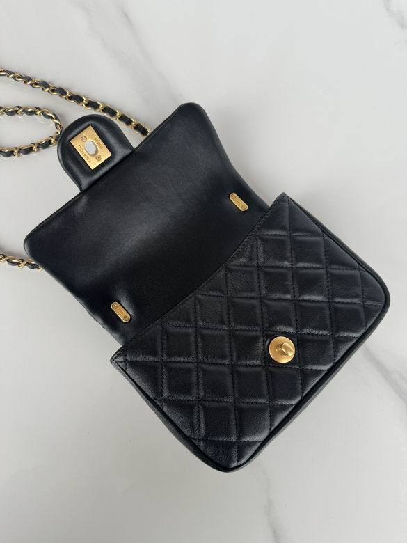Chanel Handbags, AA+ Quality 100% Genuine Leather Classic Flap Medium Quilted Lambskin Black Gold, 18X 1 1X 5cm BL 4 Colour for chanel hand bag
