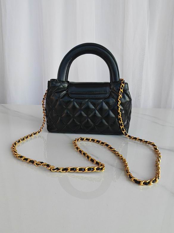 Chanel Inspired Handbags, AA+ Quality 100% Genuine Leather Classic Flap Medium Quilted Lambskin Black Gold, 13X 19X 7cm BL 1 Colour for chanel hand bag