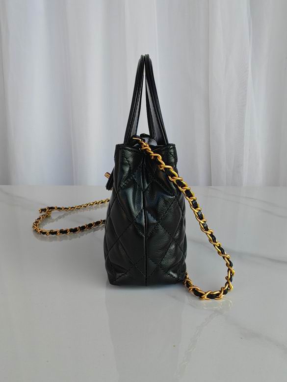 Chanel Inspired Handbags, AA+ Quality 100% Genuine Leather Classic Flap Medium Quilted Lambskin Black Gold, 13X 19X 7cm BL 1 Colour for chanel hand bag