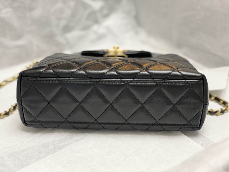 Chanel Inspired Handbags, AA+ Quality 100% Genuine Leather Classic Flap Medium Quilted Lambskin Black Gold, 13X 19X 7cm BL 3 Colour for chanel hand bag