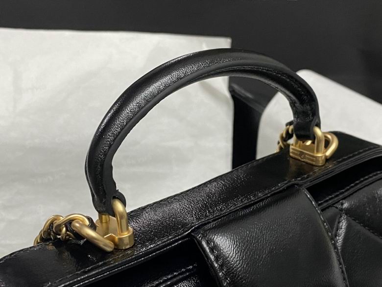 Chanel Inspired Handbags, AA+ Quality 100% Genuine Leather Classic Flap Medium Quilted Lambskin Black Gold, 16X 23.5X 8cm BL 4 Colour for chanel hand bag
