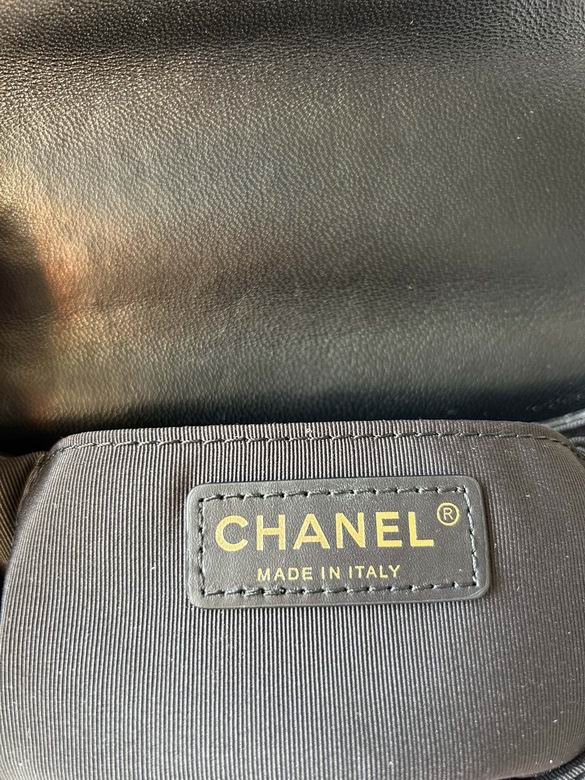 Chanel Inspired Handbags, AA+ Quality 100% Genuine Leather Classic Flap Medium Quilted Lambskin Black Gold, 13.5X 23.5X 5.5cm BL 4 Colour for chanel hand bag