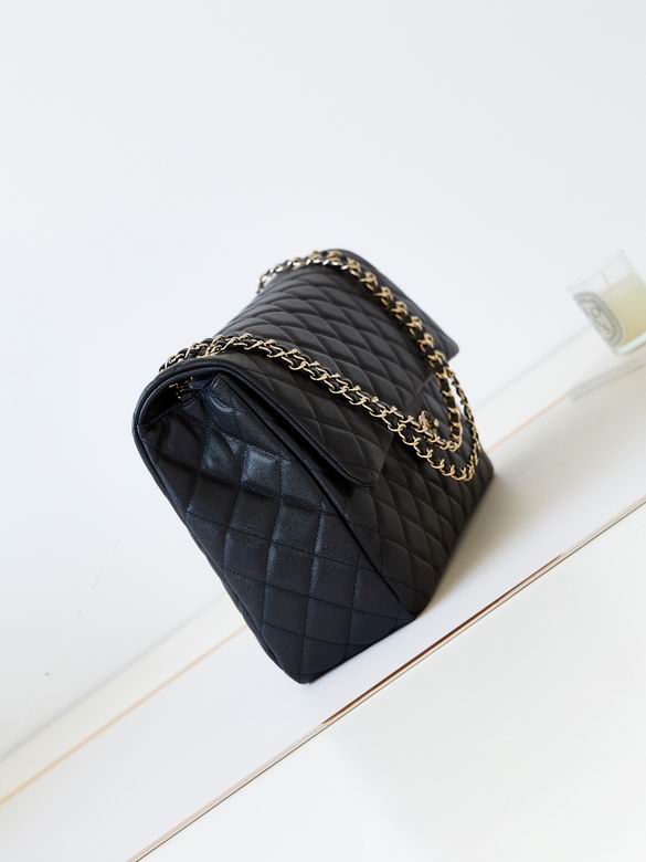 Chanel Handbags, AA+ Quality 100% Genuine Leather Classic Flap Medium Quilted Lambskin Black Gold, 18X 1 1X 5cm BL 4 Colour for chanel hand bag
