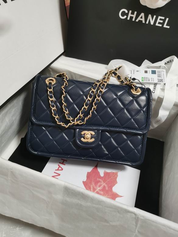 Chanel Handbags, AA+ Quality 100% Genuine Leather Classic Flap Medium Quilted Lambskin Black Gold, 18X 1 1X 5cm BL 4 Colour for chanel hand bag