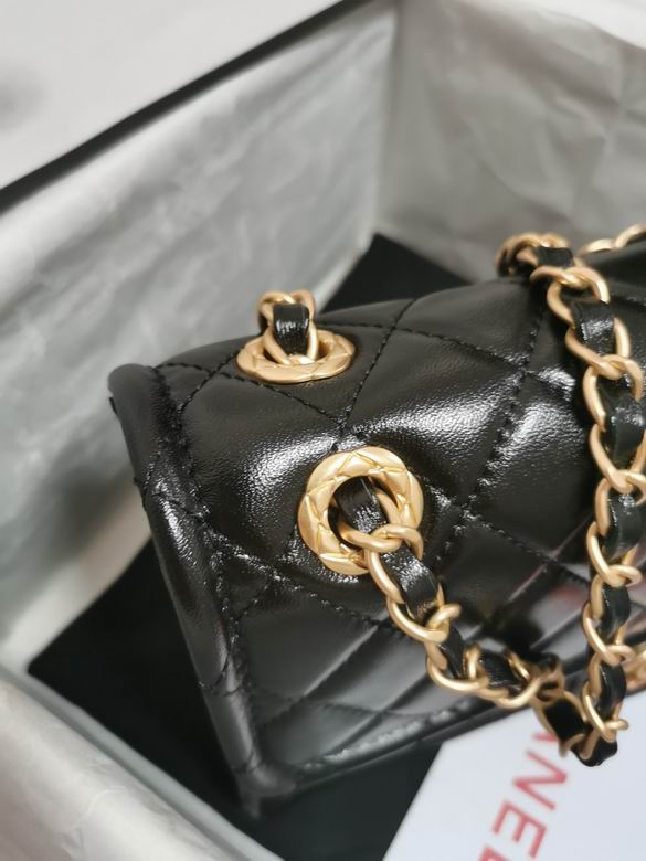 Chanel Handbags, AA+ Quality 100% Genuine Leather Classic Flap Medium Quilted Lambskin Black Gold, 18X 1 1X 5cm BL 4 Colour for chanel hand bag