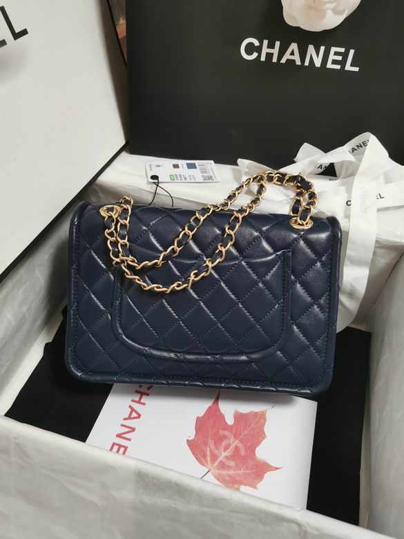 Chanel Handbags, AA+ Quality 100% Genuine Leather Classic Flap Medium Quilted Lambskin Black Gold, 18X 1 1X 5cm BL 4 Colour for chanel hand bag