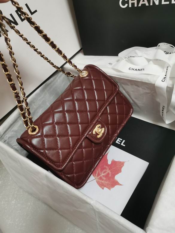 Chanel Handbags, AA+ Quality 100% Genuine Leather Classic Flap Medium Quilted Lambskin Black Gold, 18X 1 1X 5cm BL 4 Colour for chanel hand bag