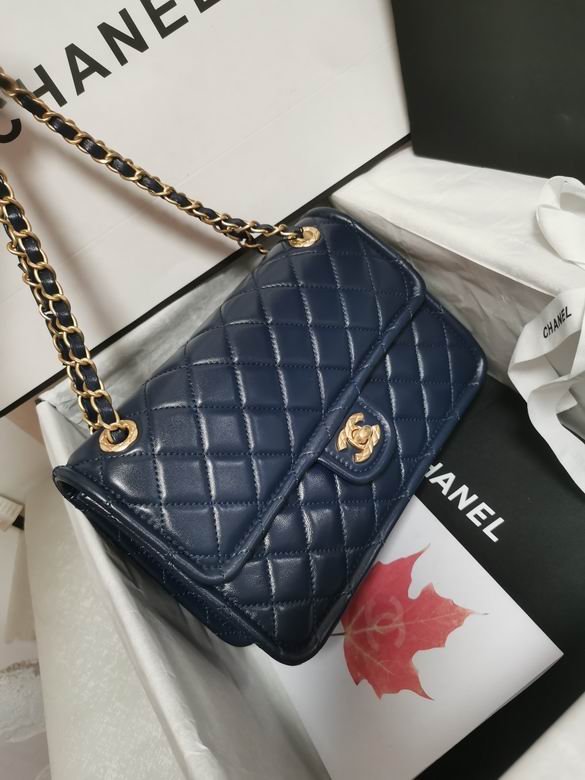 Chanel Handbags, AA+ Quality 100% Genuine Leather Classic Flap Medium Quilted Lambskin Black Gold, 18X 1 1X 5cm BL 4 Colour for chanel hand bag