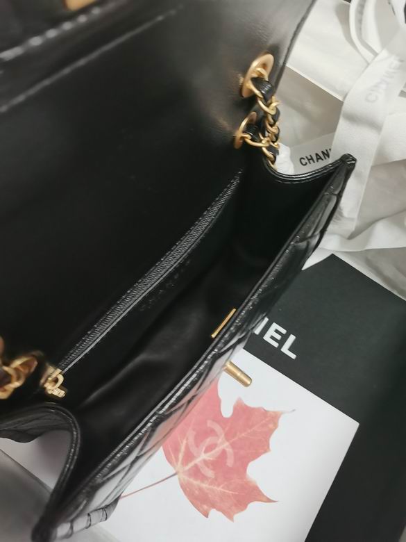 Chanel Handbags, AA+ Quality 100% Genuine Leather Classic Flap Medium Quilted Lambskin Black Gold, 18X 1 1X 5cm BL 4 Colour for chanel hand bag