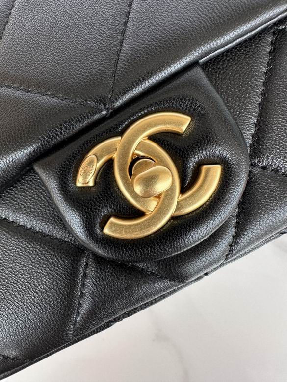 Chanel Handbags, AA+ Quality 100% Genuine Leather Classic Flap Medium Quilted Lambskin Black Gold, 18X 1 1X 5cm BL 4 Colour for chanel hand bag