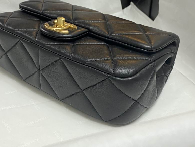 Chanel Handbags, AA+ Quality 100% Genuine Leather Classic Flap Medium Quilted Lambskin Black Gold, 18X 1 1X 5cm BL 4 Colour for chanel hand bag