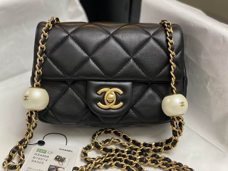 Chanel Handbags, AA+ Quality 100% Genuine Leather Classic Flap Medium Quilted Lambskin Black Gold, 18X 1 1X 5cm BL 4 Colour for chanel hand bag