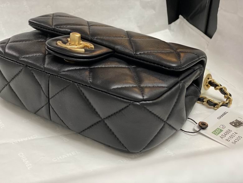 Chanel Handbags, AA+ Quality 100% Genuine Leather Classic Flap Medium Quilted Lambskin Black Gold, 18X 1 1X 5cm BL 4 Colour for chanel hand bag