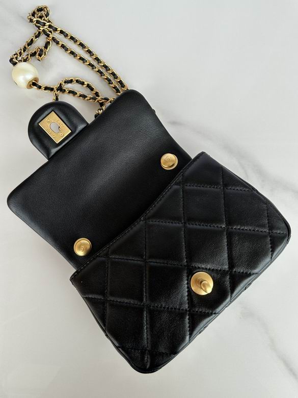 Chanel Handbags, AA+ Quality 100% Genuine Leather Classic Flap Medium Quilted Lambskin Black Gold, 18X 1 1X 5cm BL 4 Colour for chanel hand bag