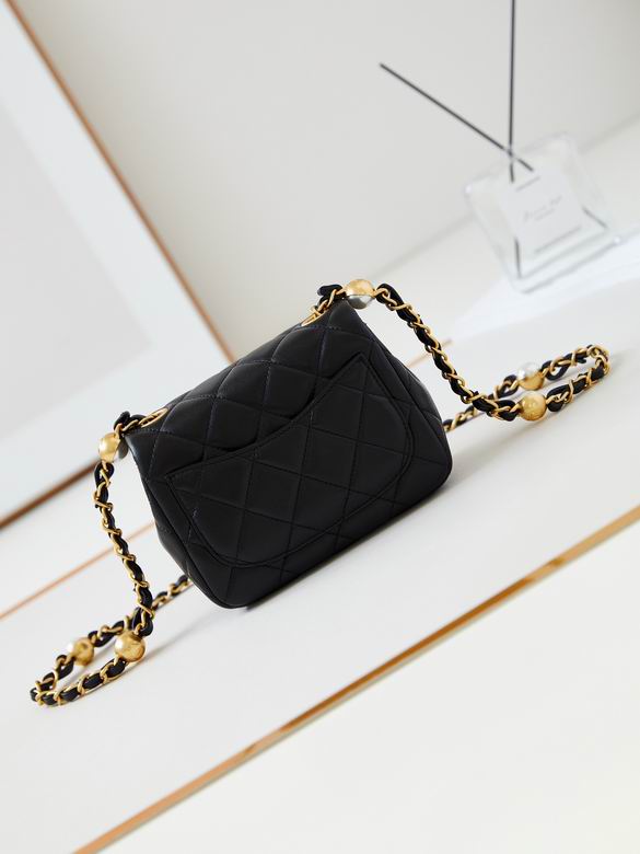 Chanel Handbags, AA+ Quality 100% Genuine Leather Classic Flap Medium Quilted Lambskin Black Gold, 18X 1 1X 5cm BL 4 Colour for chanel hand bag