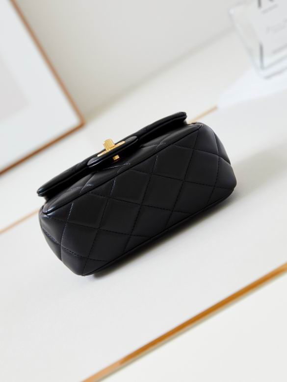 Chanel Handbags, AA+ Quality 100% Genuine Leather Classic Flap Medium Quilted Lambskin Black Gold, 18X 1 1X 5cm BL 4 Colour for chanel hand bag