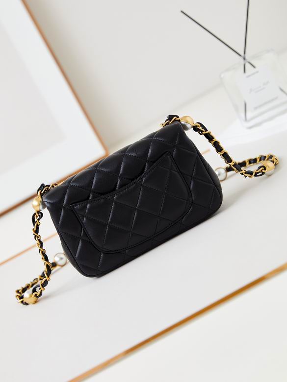 Chanel Handbags, AA+ Quality 100% Genuine Leather Classic Flap Medium Quilted Lambskin Black Gold, 18X 1 1X 5cm BL 4 Colour for chanel hand bag