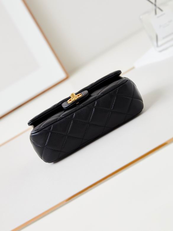Chanel Handbags, AA+ Quality 100% Genuine Leather Classic Flap Medium Quilted Lambskin Black Gold, 18X 1 1X 5cm BL 4 Colour for chanel hand bag