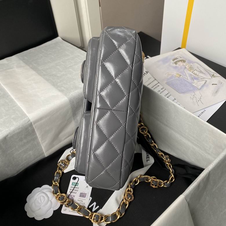 Chanel Inspired Handbags, AA+ Quality 100% Genuine Leather Classic Flap Medium Quilted Lambskin Black Gold, 9X 1 3X 4.5cm BL 4 Colour for chanel hand bag