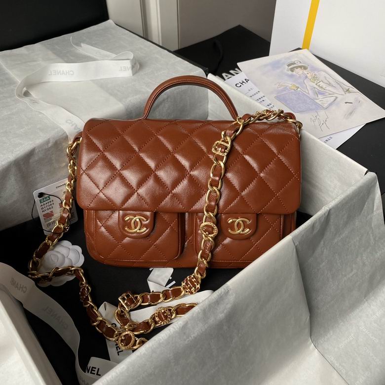 Chanel Inspired Handbags, AA+ Quality 100% Genuine Leather Classic Flap Medium Quilted Lambskin Black Gold, 9X 1 3X 4.5cm BL 4 Colour for chanel hand bag