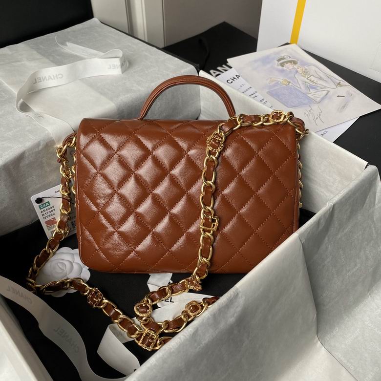 Chanel Inspired Handbags, AA+ Quality 100% Genuine Leather Classic Flap Medium Quilted Lambskin Black Gold, 9X 1 3X 4.5cm BL 4 Colour for chanel hand bag