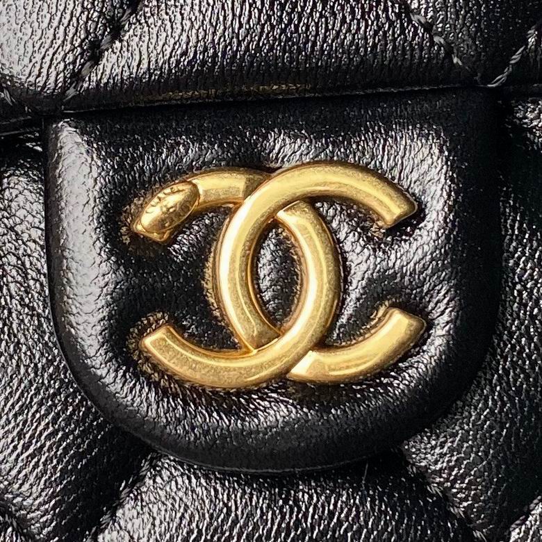 Chanel Inspired Handbags, AA+ Quality 100% Genuine Leather Classic Flap Medium Quilted Lambskin Black Gold, 9X 1 3X 4.5cm BL 4 Colour for chanel hand bag