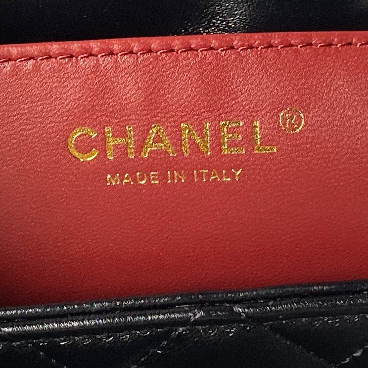 Chanel Inspired Handbags, AA+ Quality 100% Genuine Leather Classic Flap Medium Quilted Lambskin Black Gold, 9X 1 3X 4.5cm BL 4 Colour for chanel hand bag
