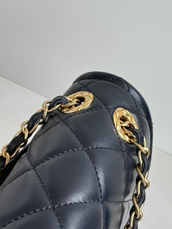 Chanel Inspired Handbags, AA+ Quality 100% Genuine Leather Classic Flap Medium Quilted Lambskin Black Gold, 25X 14X 9cm BL 3 Colour for chanel hand bag