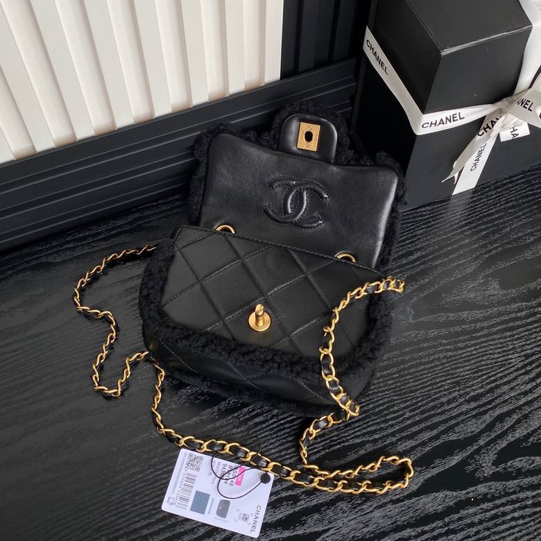 Chanel Inspired Handbags, AA+ Quality 100% Genuine Leather Classic Flap Medium Quilted Lambskin Black Gold, 18X 1 1X 5cm BL 4 Colour for chanel hand bag