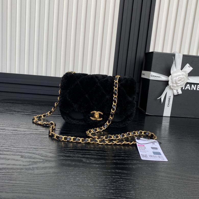 Chanel Inspired Handbags, AA+ Quality 100% Genuine Leather Classic Flap Medium Quilted Lambskin Black Gold, 18X 1 1X 5cm BL 4 Colour for chanel hand bag