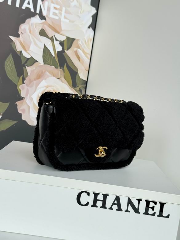 Chanel Inspired Handbags, AA+ Quality 100% Genuine Leather Classic Flap Medium Quilted Lambskin Black Gold, 18X 1 1X 5cm BL 4 Colour for chanel hand bag